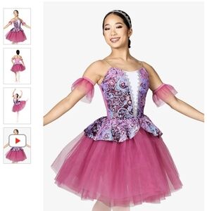 Pink and Purple Kids Ballet Costume
